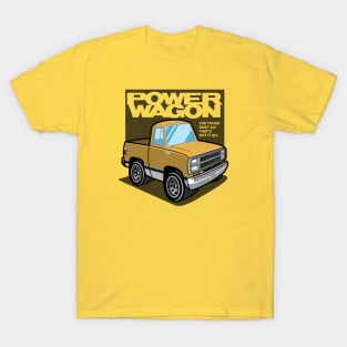 Impact Yellow - Power Wagon (1980 - White-Based) T-Shirt